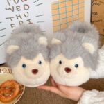 Women's Shoes Cartoon dog cotton slippers